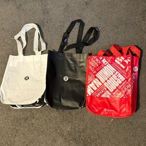 Lululemon Reusable Tote Bags Set